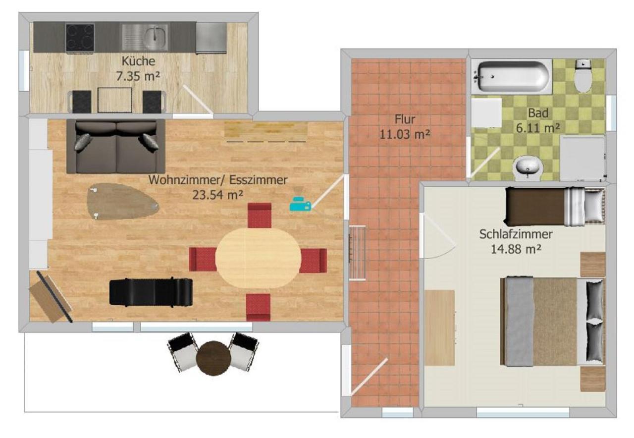 Ferienwohnung Neumann ゲルスフェルト エクステリア 写真
